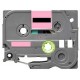 Label color Black-Pastel Pink 12mmX5m for Brother P-Touch
