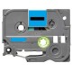 Label color Black-Pastel Blue 12mmX5m for Brother P-Touch