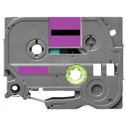 Label color Black-Pastel Purple 12mmX5m for Brother P-Touch