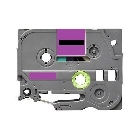 Label color Black-Pastel Purple 12mmX5m for Brother P-Touch