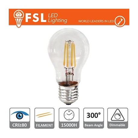 A60 DIM- 7W 2700K 800LM 300º 60x102mm CRI80 E27 15.000H