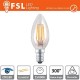 C35 DIM - 4W 2700K 400LM 300º 35x98mm CRI80 E14 15.000H