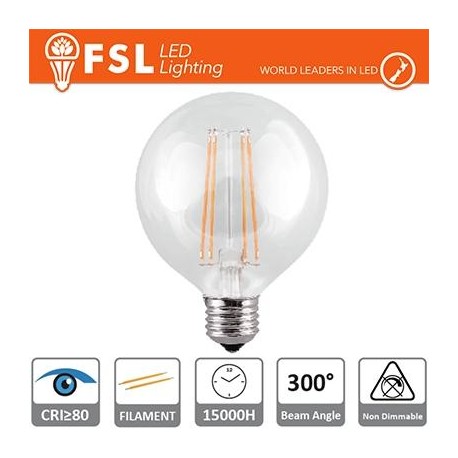 G95 - 4W 2700K 400LM 300º 95x133mm CRI80 E27 15.000H