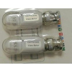 2xVideo Balun  AHD/HDCVI/HDTVI con morsetto SNAP