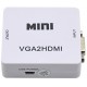 Mini Convertitore attivo da VGA+Audio ad HDMI 1080p