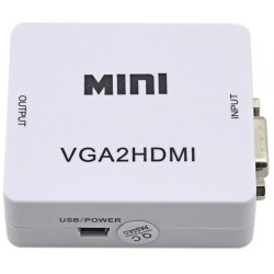Mini Convertitore attivo da VGA+Audio ad HDMI 1080p