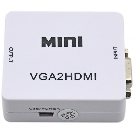 Mini Convertitore attivo da VGA+Audio ad HDMI 1080p