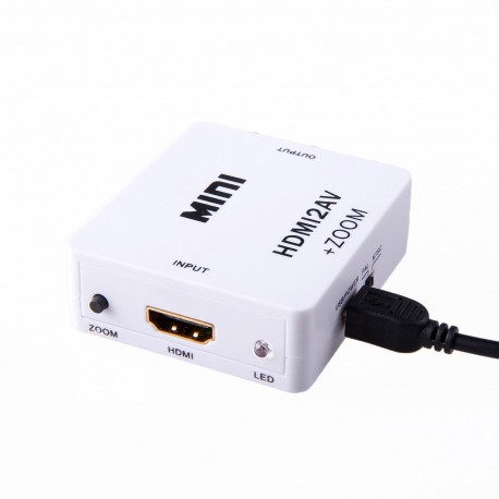 Mini Convertitore HDMI a CVBS + Audio, HDMI1.3 e ZOOM