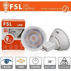 MR16 Lampadina LED - 6W 3000K 500LM 38º CRI80 AC 12V