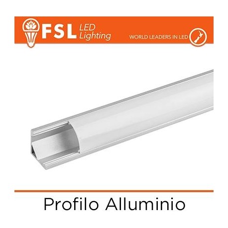 Profilo Alluminio 6063 - Angolare Pieghevole - 2 metri
