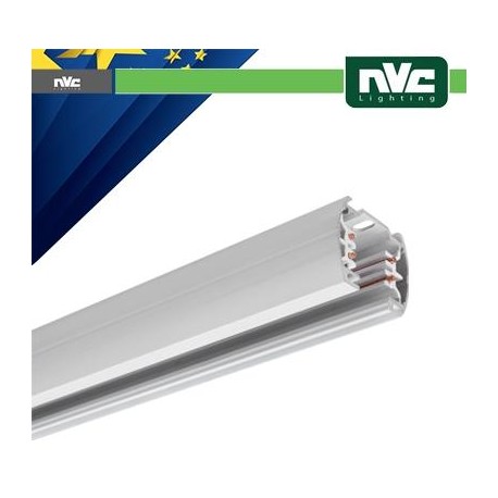 Binario EUROTRACK - Lunghezza 2 Metri / Colore Bianco