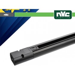 Binario EUROTRACK - Lunghezza 2 Metri / Colore Nero
