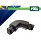 Connettore Forma  L  Binario EUROTRACK - Colore Nero