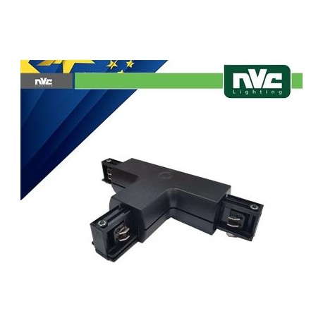 Connettore Forma  T  Binario EUROTRACK - Colore Nero