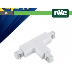 Connettore Forma  T  Binario EUROTRACK - Colore Bianco