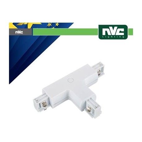Connettore Forma  T  Binario EUROTRACK - Colore Bianco