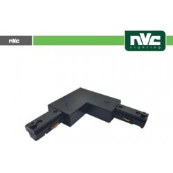 Connettore Forma  L  Binario T3 - Colore Nero