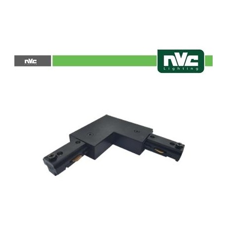 Connettore Forma  L  Binario T3 - Colore Nero